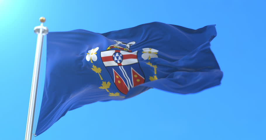 Flag of the Commissioner of Yukon, Canada. Loop