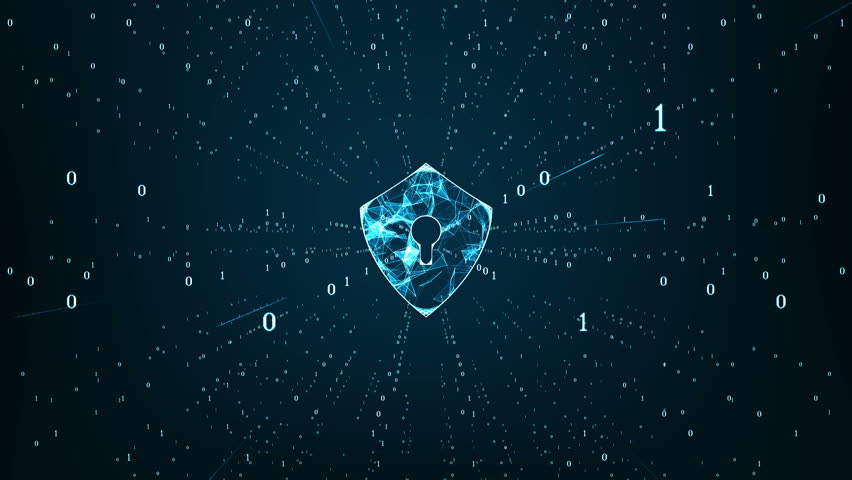 Data protection Cyber Security concept with Shield icon in cyber space.Cyber attack protection for worldwide connections,Block chain.  | Shutterstock HD Video #1023138400