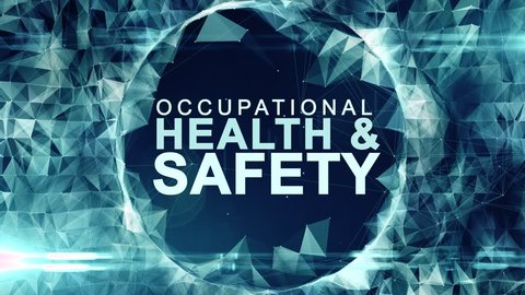 Occupational health and safety safe work place WHS HSE OSH title animation
