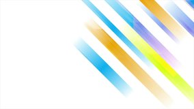 Colorful abstract stripes tech motion background. Seamless looping. Video animation Ultra HD 4K 3840x2160