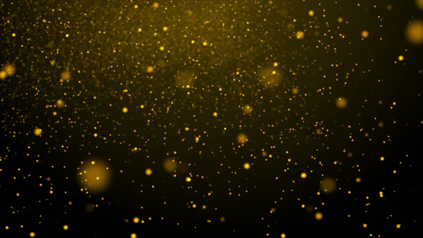 Dynamic Floating Golden Dust or Stock Footage Video (100% Royalty-free ...