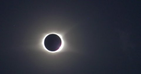 critical moment of a total solar eclipse