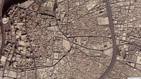 Google Map Zoom To Jeddah, Saudi Arabia 4k Stock Video Footage
