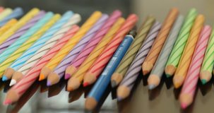 Color Pencils on the table