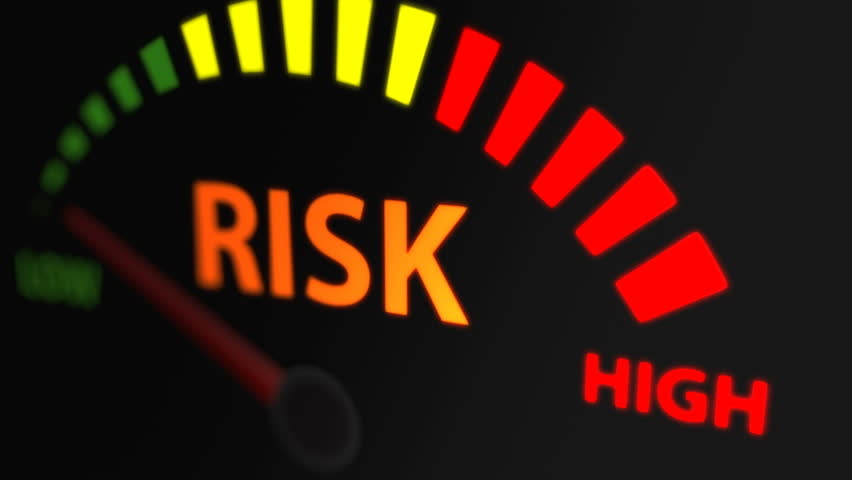 Animation of Risk Indicator. Risk Level to Maximum. Royalty-Free Stock Footage #1023249871