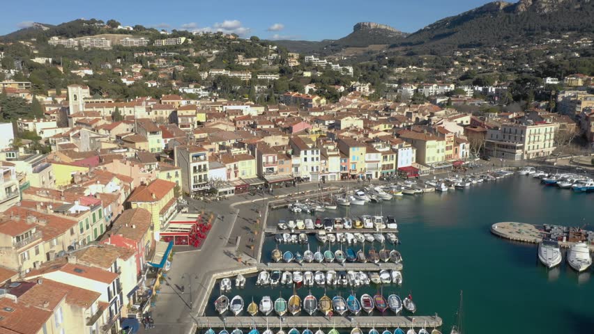Ville De Cassis France By Drone Stock Footage Video 100 Royalty Free Shutterstock