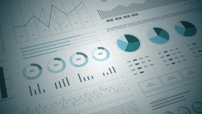 Statistics, financial market data, analysis and reports, numbers and graphs. Loopable animated opening video 4K. - Powered by Shutterstock - Get 15% off with code: PIKWIZARD15
