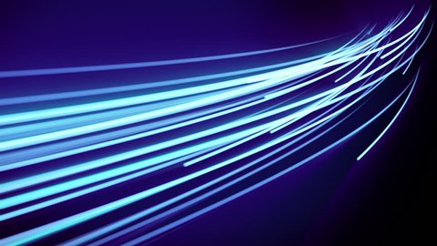 Light streaks moving. Seamless loop animation abstract background