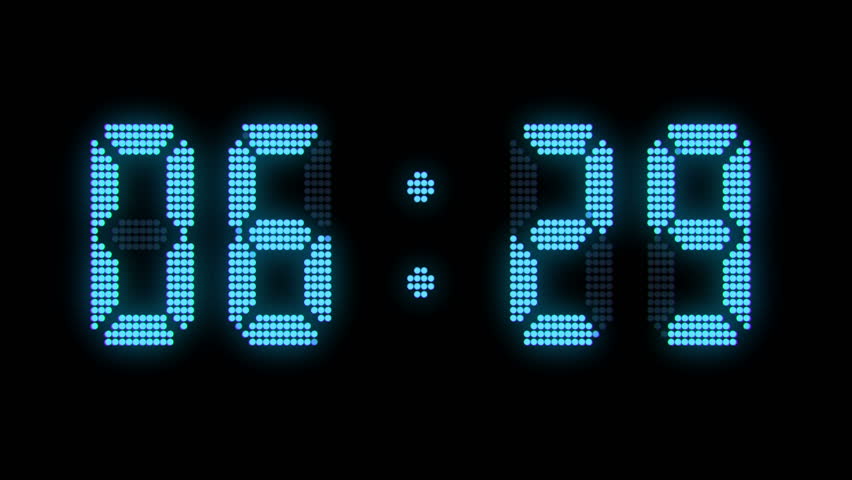 digital clock countdown lcd display Stock Footage Video (100% Royalty ...