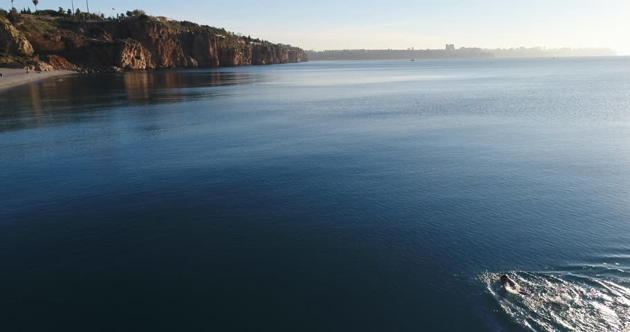 Aerial View Of Konyaalt? Beach Of Antalya 4K Drone Footage