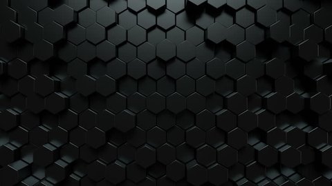 Dark Grey Hexagonal Tech Background Texture Stock Illustration 1556534162