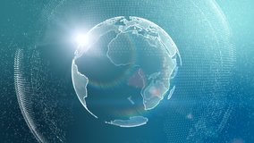 Global Network Connected colorful animation big Global Business Network rotating huge Space Scientific Concept Digital World generated earth conveying digital age connectivity giant computer Networks - Powered by Shutterstock - Get 15% off with code: PIKWIZARD15