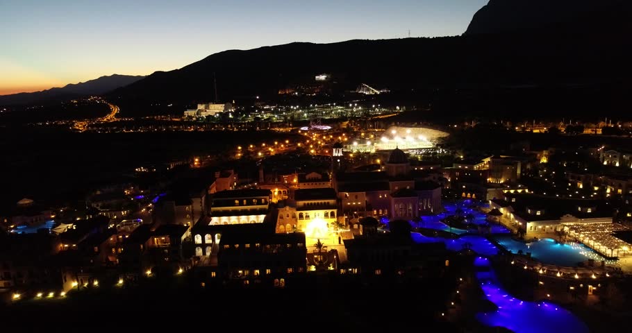 Benidorm at night. Province Alicante. Spain. Costa Blanca
