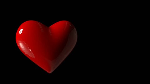 Red heart exploding. Shiny heart shape explodes like a balloon. Broken heart. Valentine's day.