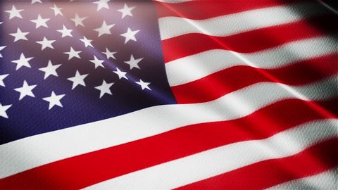 American Flag Usa Background Slow Motion Stock Footage Video (100% ...