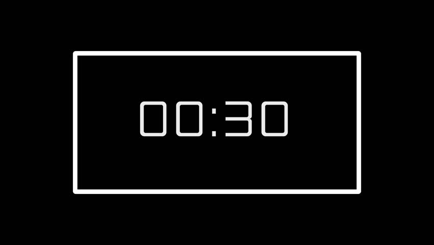 4k 30 Second Countdown Timer Stock Footage Video 100 Royalty Free Shutterstock