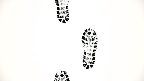 Receding Footprints Stock Vector (Royalty Free) 140968231 | Shutterstock