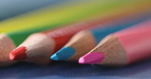 Macro shot of Color Pencils