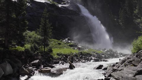 Krimml waterfall in Austria
