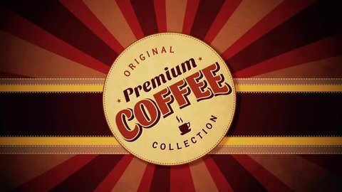 Golden Coffee Label Video Loop Stock Footage Video 100 Royalty Free 1023493381 Shutterstock