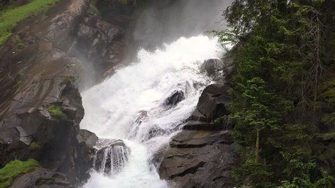 Krimml waterfall in Austria