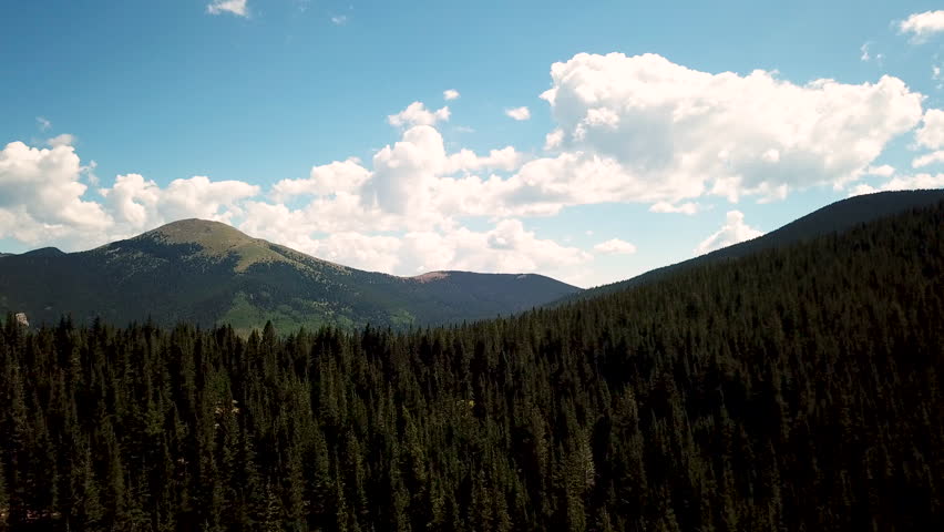 Aerial of New Mexico mountains