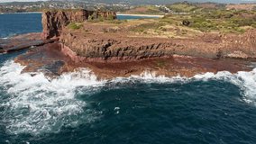 A collection of 4K aerial videos of the amazing rock formations of the Boneyard and Bombo Quarry, near Kiama, NSW, Australia.