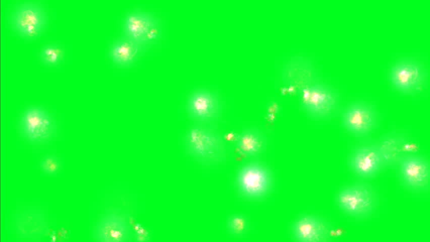 fire particles green screen 4k