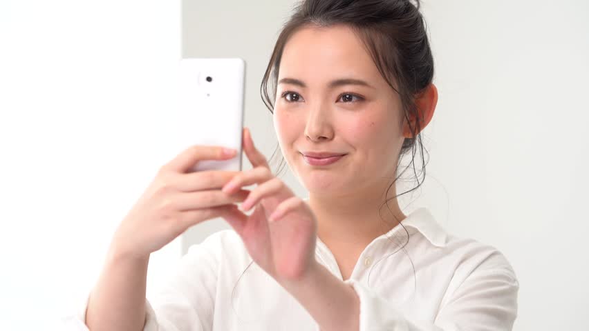 attractive asian woman bauty video footage