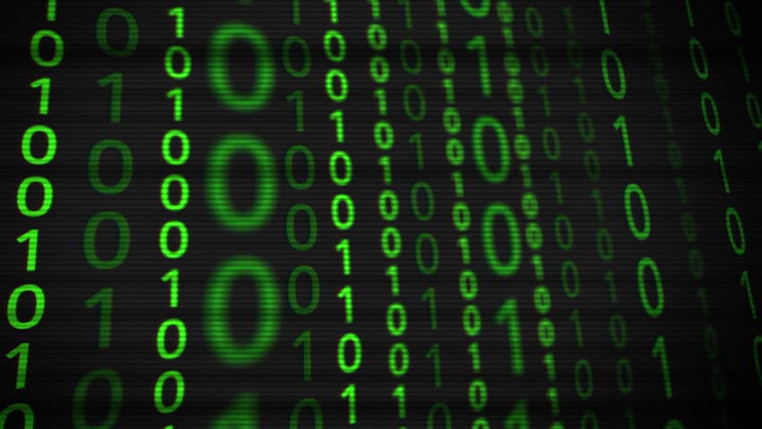 Hacking Code In Green Computer Screen Background Animation