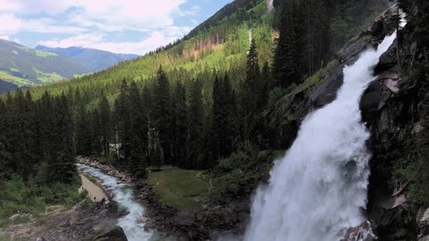Lower cascade of Krimml waterfalls