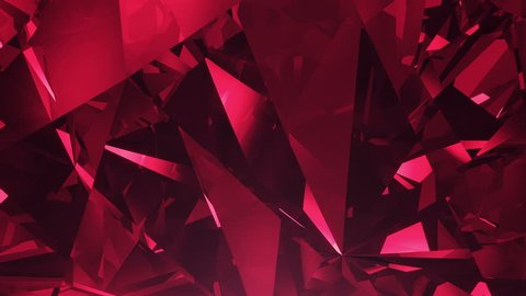 Abstract red 4K diamond  seamlessly looped background