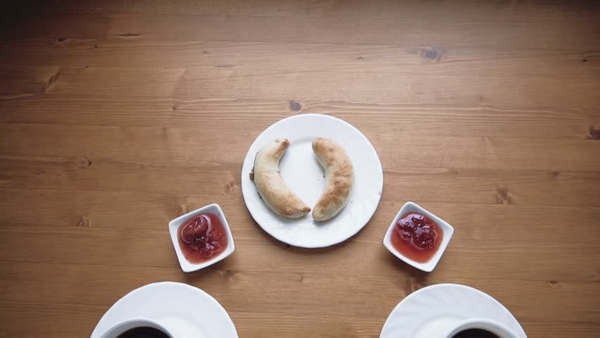 light breakfast at the hotel