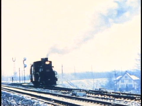 BRITISH COLUMBIA, CANADA, 1910, Early steam train in Canada