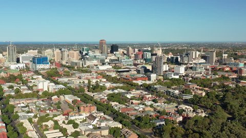4k aerial video of Adelaide in Australia