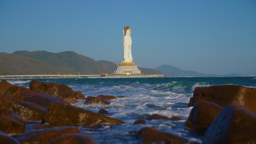 The Guanyin of Nanshan is a 108-metre (354 ft) statue of the bodhisattva Guanyin, with three aspects,sited on the south coast of China