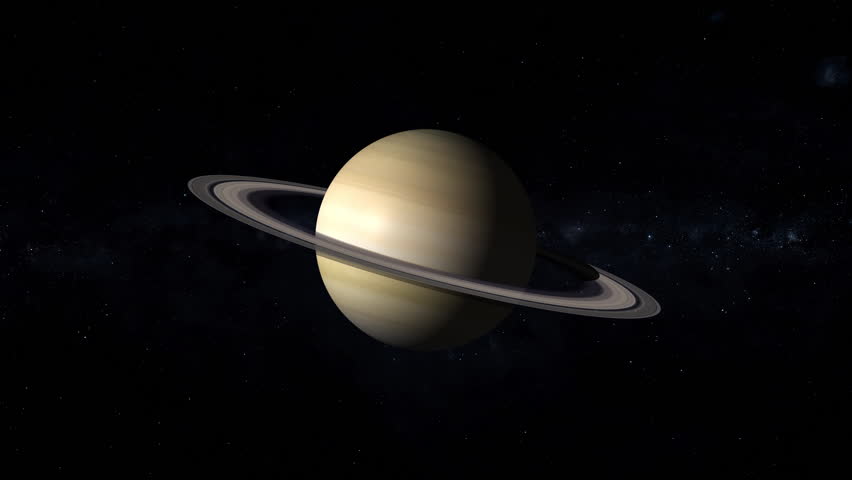Saturn Is The Sixth Planet Stock Footage Video 100 Royalty Free 1023561571 Shutterstock