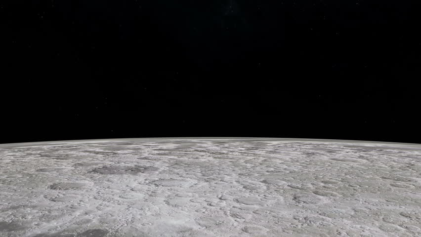 Half Illuminated Earth Rising From The Moon