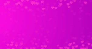 Animated endless purple background for Valentine's Mother's Wedding Day. Rose heart clip video. Digital valentine card. Cute flowing banner animation. Elegant romantic moving wallpaper