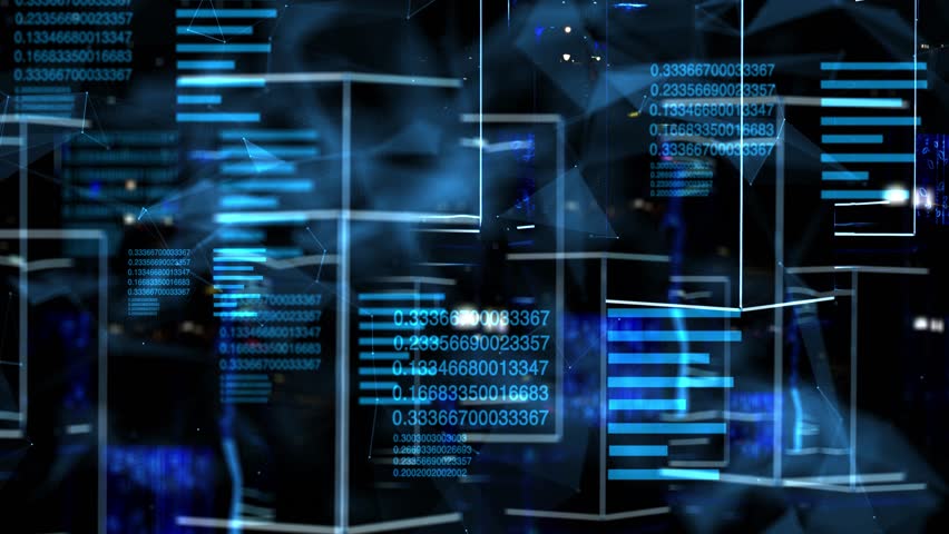 Galaxy abstraction reflection animation, shining galaxy abstract universe cosmic view.