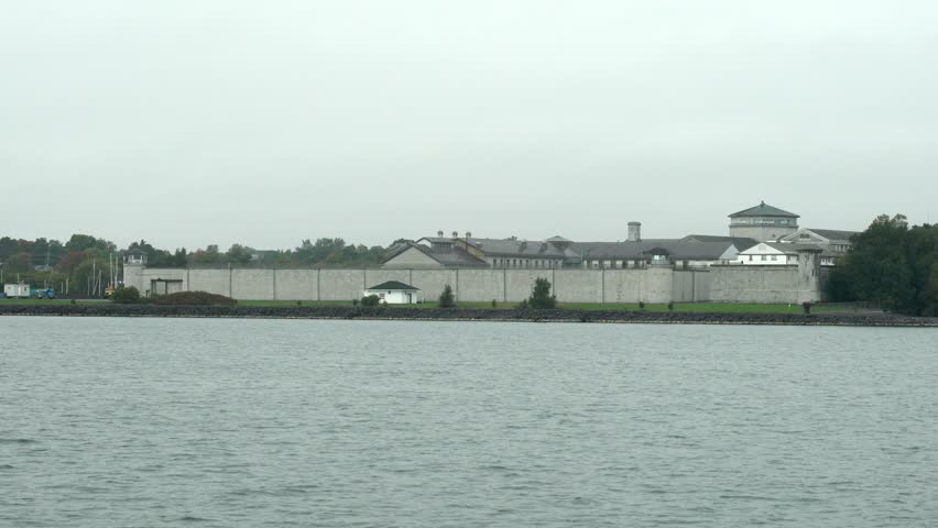 Beautiful city skyline along St Lawrence River at Kingston, Canada