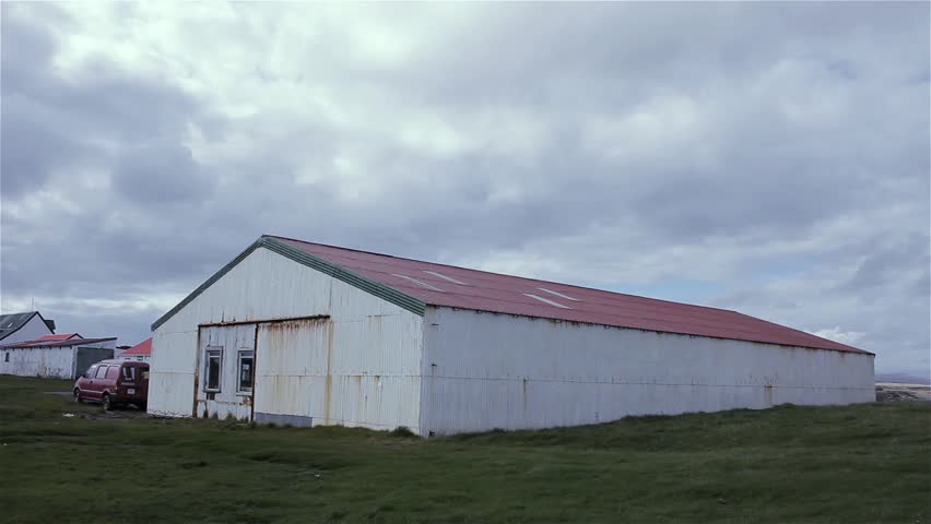 Historic Shearing Shed In Goose Green Settlement Falkland Islands Islas Malvinas