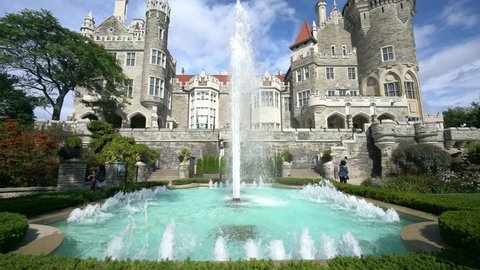 Toronto, SEP 29: Exterior view of the famous Casa Loma on SEP 29, 2018 at Toronto, Canada