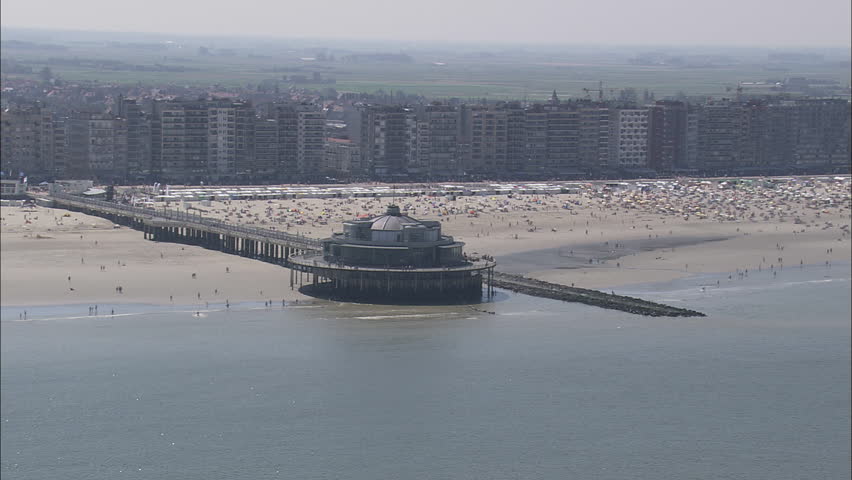 AERIAL Belgium-Blankenberge 2007: Blankenberge pier and beach