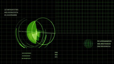 Radar Screen Scanning Signals Stock Footage Video 100 Royalty Free
