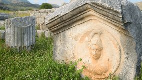 Remains of the ancient city. The ruins of an ancient city. Infrastructure and historical monuments of ancient civilization - Powered by Shutterstock - Get 15% off with code: PIKWIZARD15