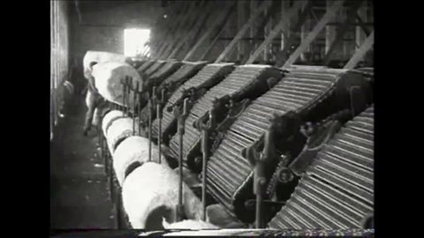 CIRCA 1920s - American industrial might in 1923 includes giant textile factories.