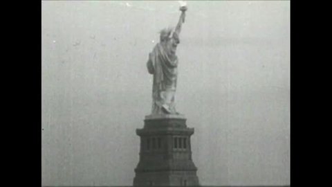 CIRCA 1954 - Newsreel feature: America's Heritage - The Statue of Liberty
