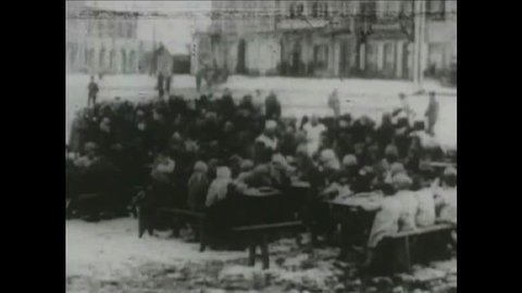 CIRCA 1950s - 1952 - the Cold War conflict and Communism. Good shots of Lenin and Trotsky.