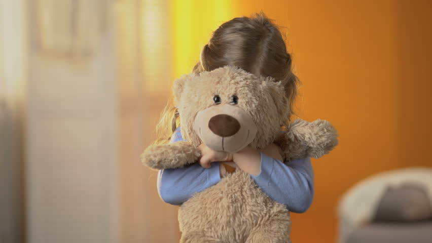 shy teddy bear